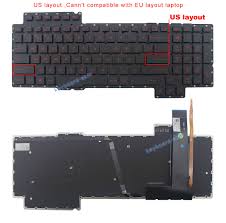 كيبورد لابتوب — asu G752 / led
