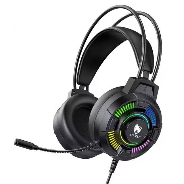 T‑Wolf H140 Wired Headset 3.5mm/7.1mm RGB (Black)
