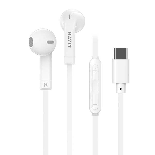 Havit E336C Wired Earphones (White)