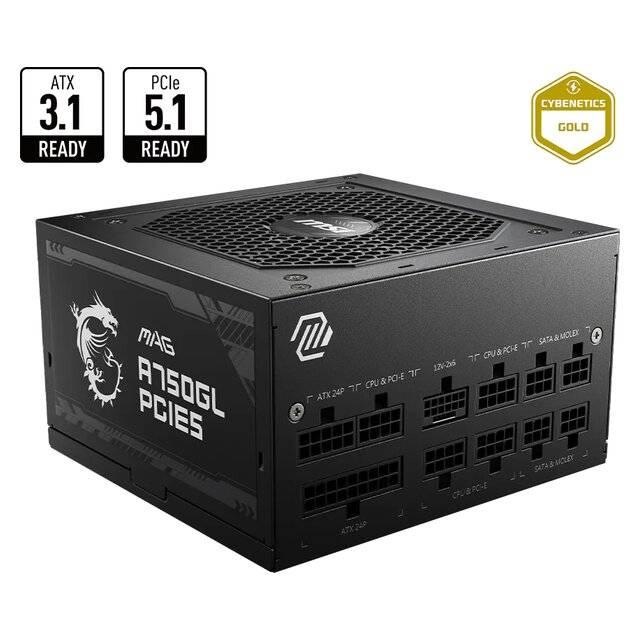 MSI MAG A750GL PCIe 5.0 80+ Gold Power Supply