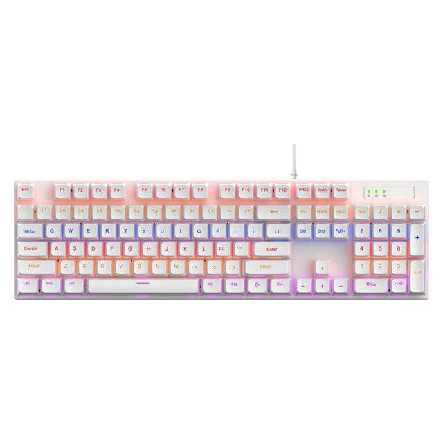 Stinger SK-5000 AR/EN 104 Keys Full RGB Mechanical Keyboard (White)