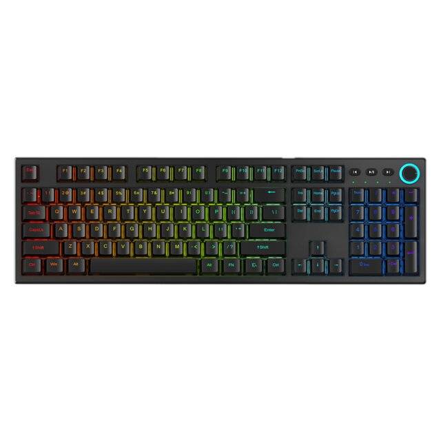 Stinger SK-6000 AR/EN 104 Keys 2.4G + BT Full RGB Mechanical Keyboard (Black)