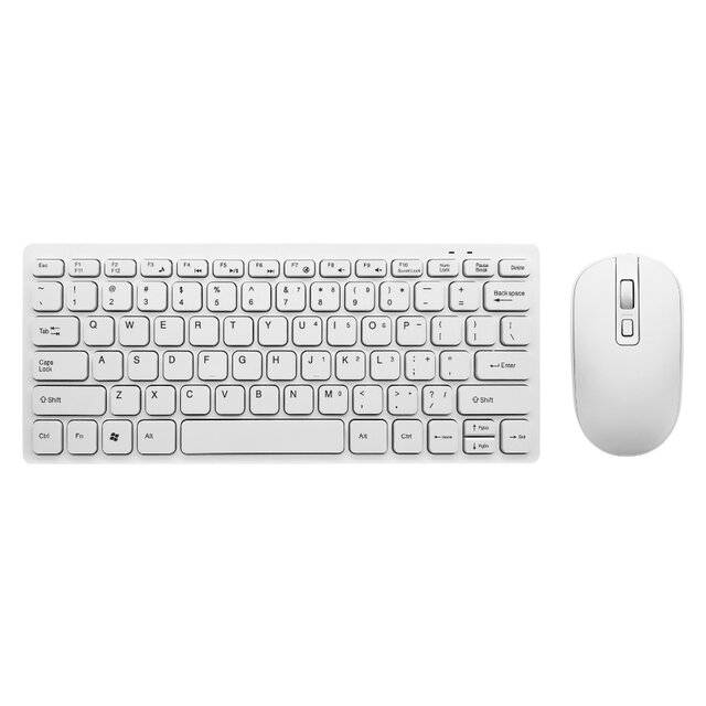 Stinger SKM-100 2.4G AR/EN Mini Keyboard & Mouse 78 Keys (White)