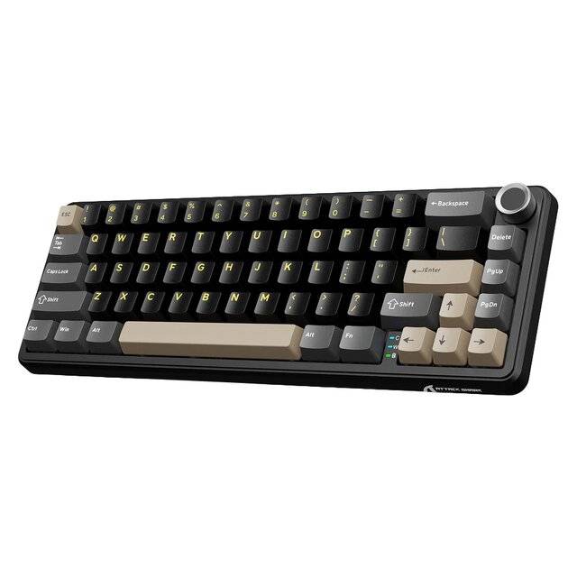 Attack Shark X66 Wired‑2.4G‑BT Keyboard (Star Black)