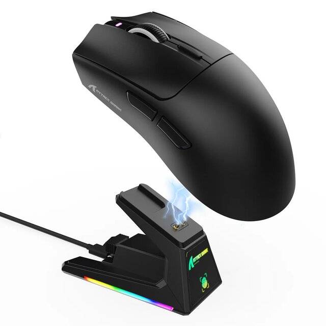 Attack Shark X1 Wired‑2.4G‑BT Mouse (Black)
