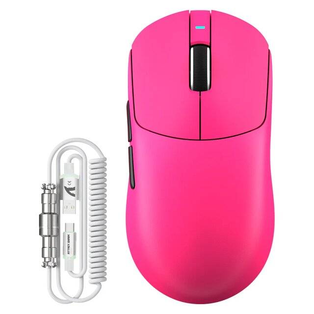 Attack Shark X8 Plus Wired‑2.4G‑BT Mouse (Berry Red)