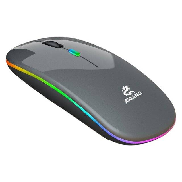 JEQANG AP02 Luminous 2.4G Mouse (Gray)