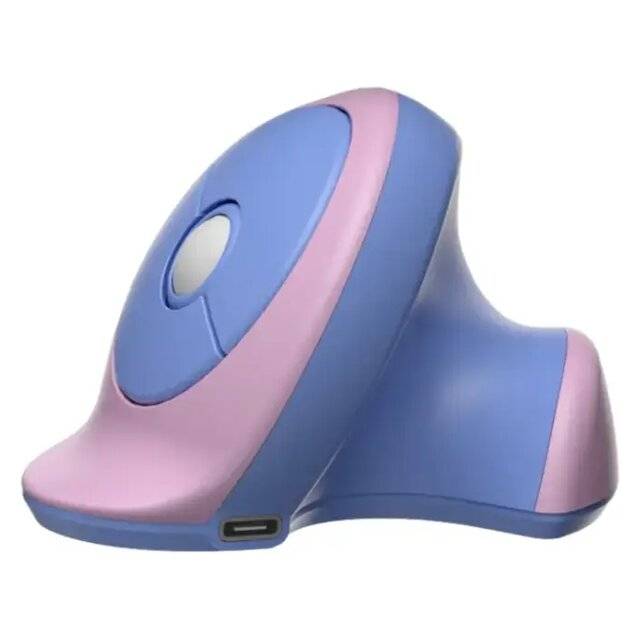 JEQANG D586 2.4G+BT Mouse (Pink/Blue)