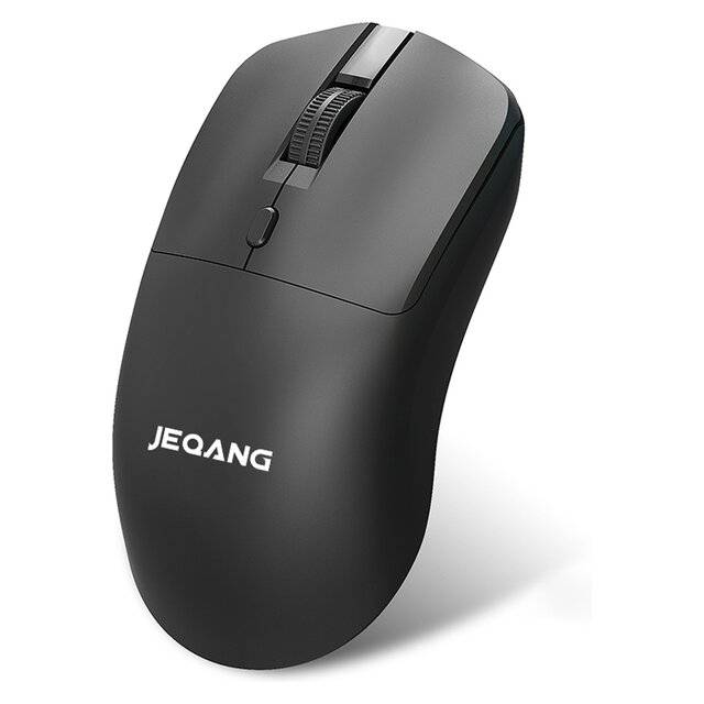JEQANG JW‑207 Dual‑Mode BT‑2.4GHz Mouse (Black)