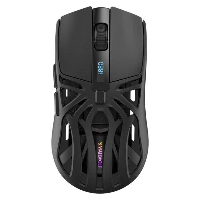 SMAILWOLF M8 Wired+2.4G‑BT5.2 Mouse (Black)