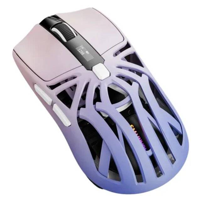 SMAILWOLF RS8 Wired+2.4G‑BT5.2 Mouse (Violet)