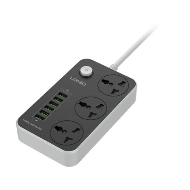 LDNIO SC3604C 2500W 3USB‑A 3USB‑C 3‑Power Socket