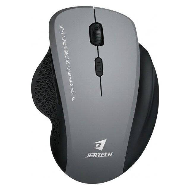Jertech W500 Wireless Mouse (Black‑Gray)