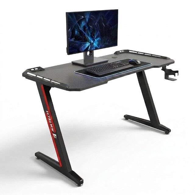Jertech GD216 Gaming Desk (Red)