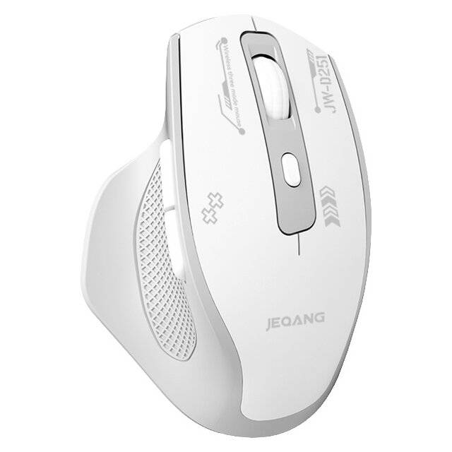JEQANG JW‑D251 Mouse BT‑2.4GHz + Wired (White)