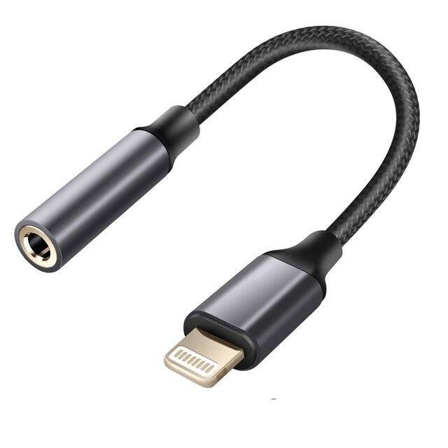 Rockrose RROGN05L Lightning to 3.5mm Audio Adapter