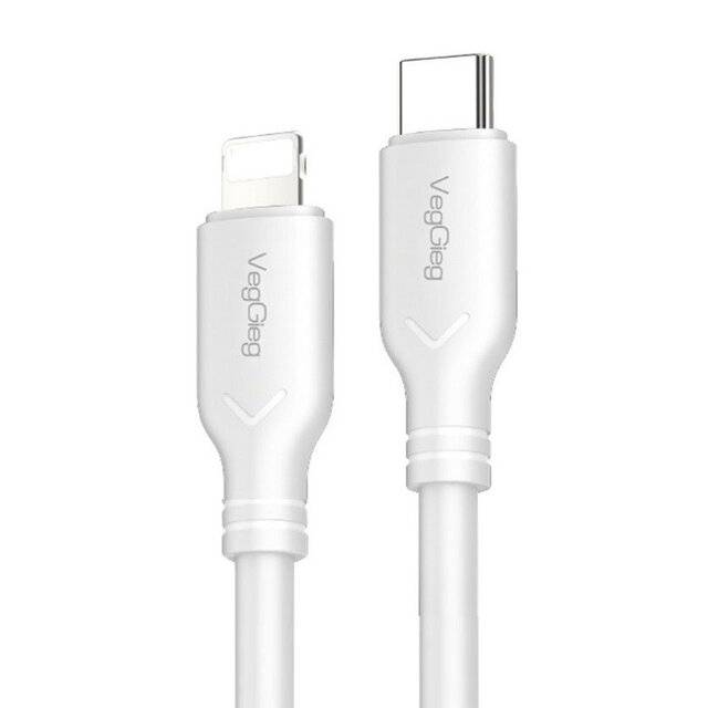 VegGieg V‑M001C USB‑C to Lightning 1.2m Cable (White)