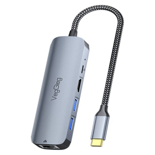 VegGieg V‑TC05B Type‑C 5‑in‑1 Multifunction Hub