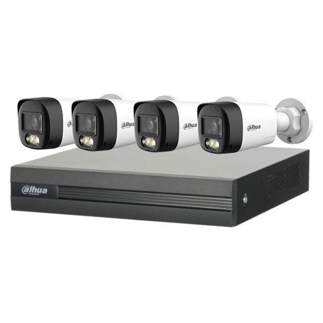 Dahua Two‑Way Talk Kit XVR1B04H + HFW1500RLP‑ILT 2.8/3.6mm 5MP (4‑Cam / 4‑CH)