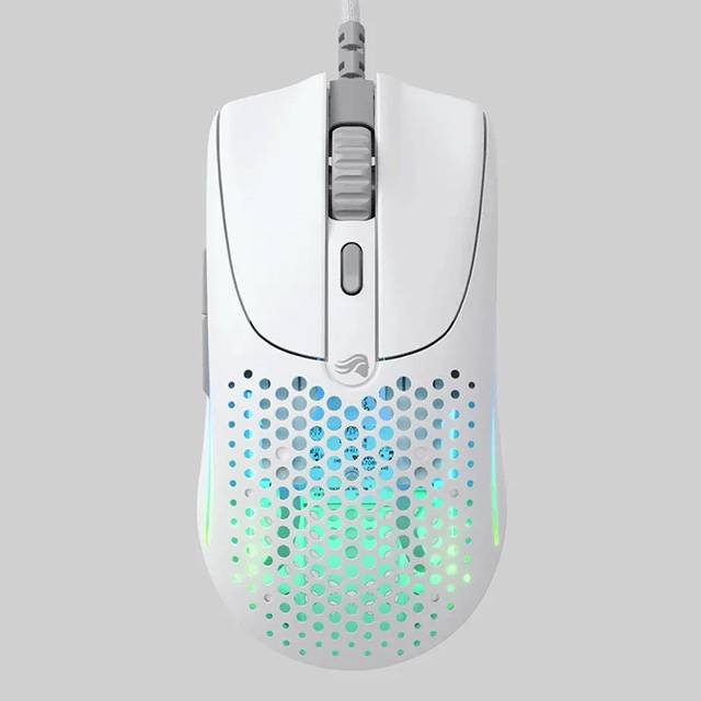 Glorious (Model O2) Wired Gaming Mouse (Glossy White)