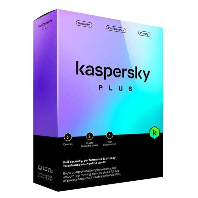 Kaspersky Plus - 3 Devices / 1 Year (Box)