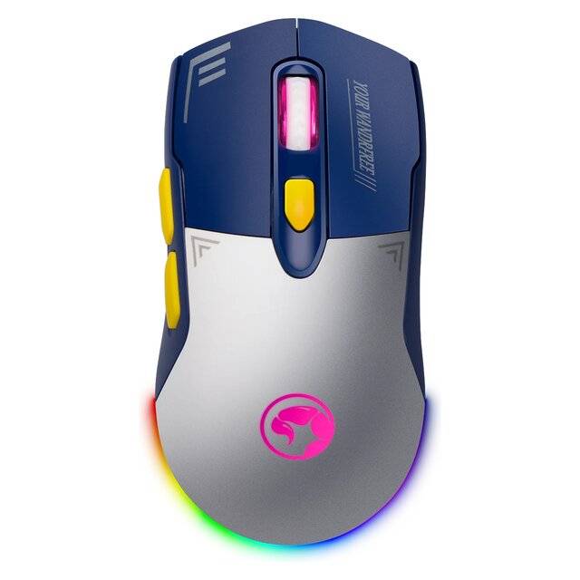 Marvo M803W Wireless Mouse (White & Blue)