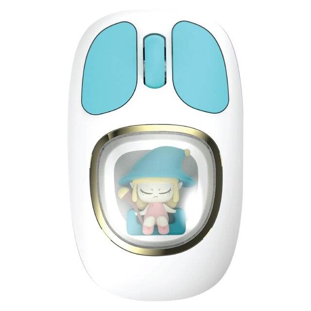 iMice W-540 Wireless [2.4G+BT5] Mouse (White & Green)