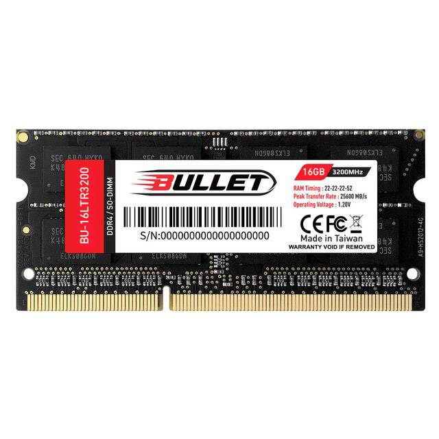 Bullet : DDR4 RAM (16GB) 3200MHz - Laptop