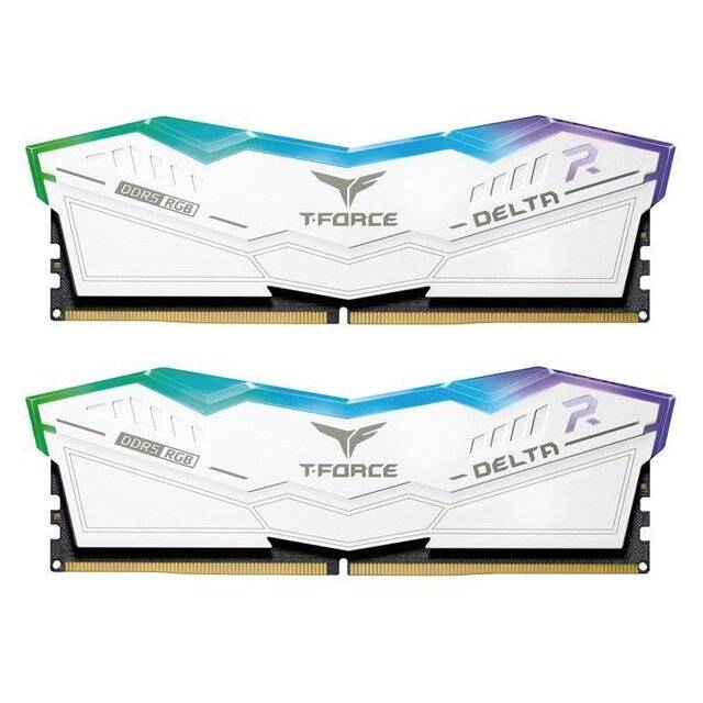 T-Force 16GB CL-38 (2 x 8) DDR5 6000MHz RAM (White)