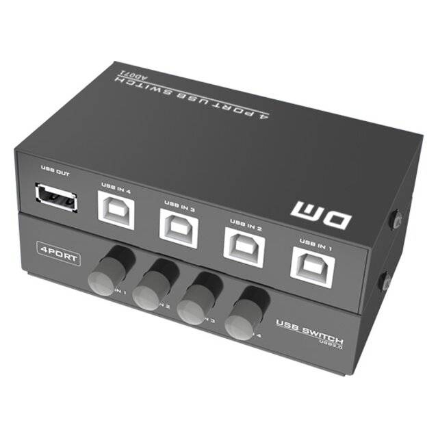 DM AD071 USB Printer Share Adapter [4-PCs to 1-USB]