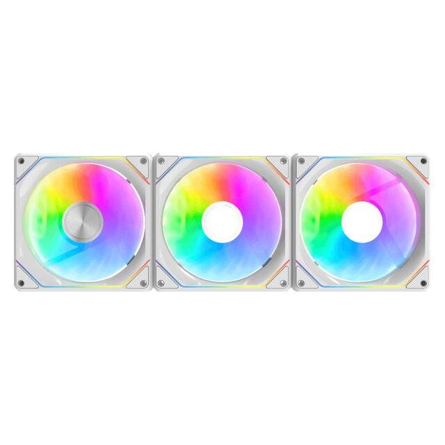 DarkFlash G24 [3-in-1 Pack] Cooling ARGB Fans (White)