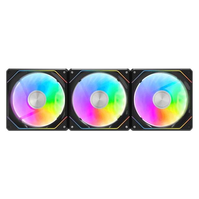 DarkFlash G24 [3-in-1 Pack] Cooling ARGB Fans (Black)