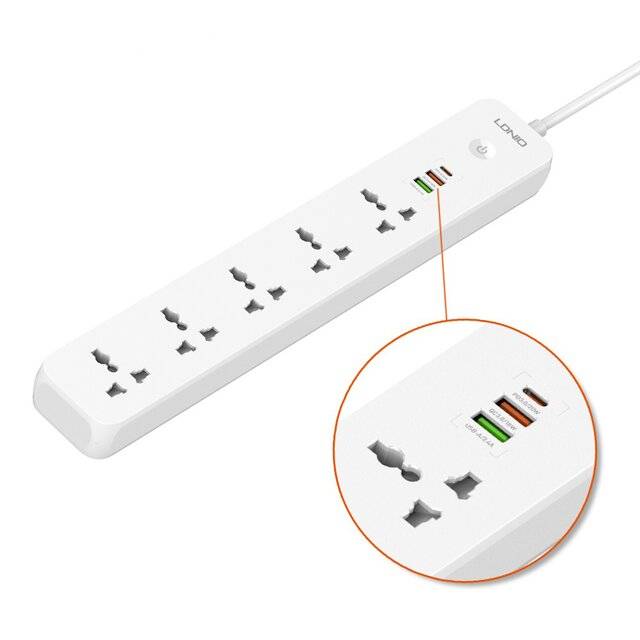Ldnio SC5319 [5-AC + 3-USB] Power Extension