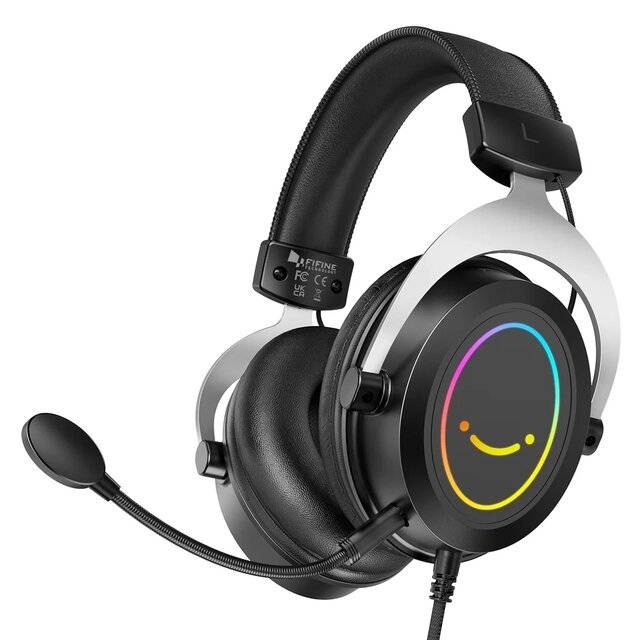 Fifine H3 [3.5mm+USB] Headset (Black)