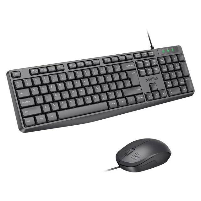 Meetion C235 Keyboard & Mouse [AR-EN] (Black)