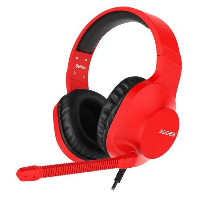 Sades Spirits SA-721 Wired Headset (Red)