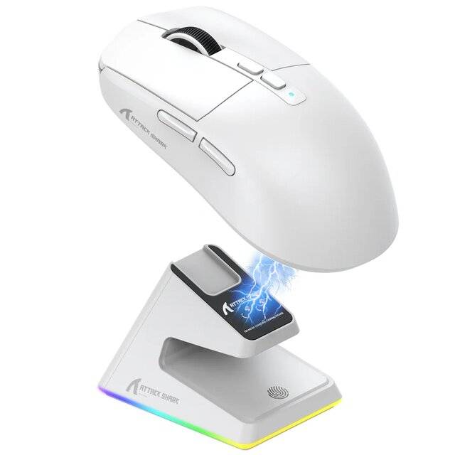 Attack Shark X6 [Wired-2.4G-BT5.2] Mouse (White)
