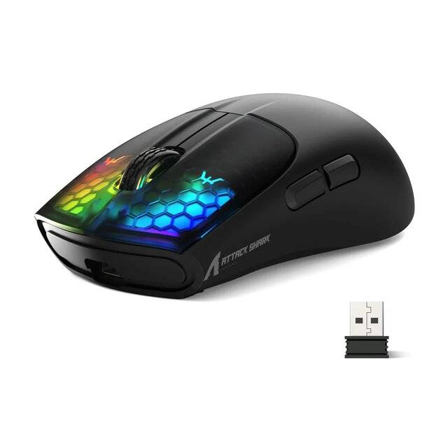 Attack Shark X5 [Wired-2.4G-BT] Mouse (Black)