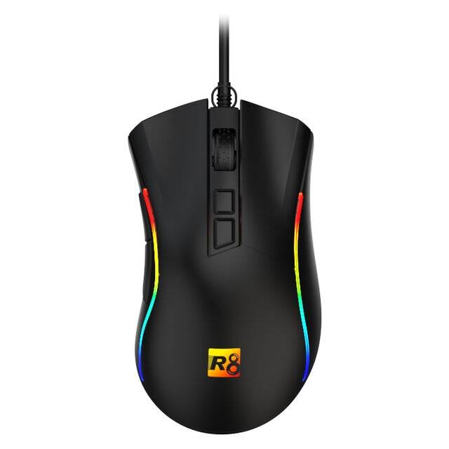 R8 G209 RGB Wired Mouse (Black)