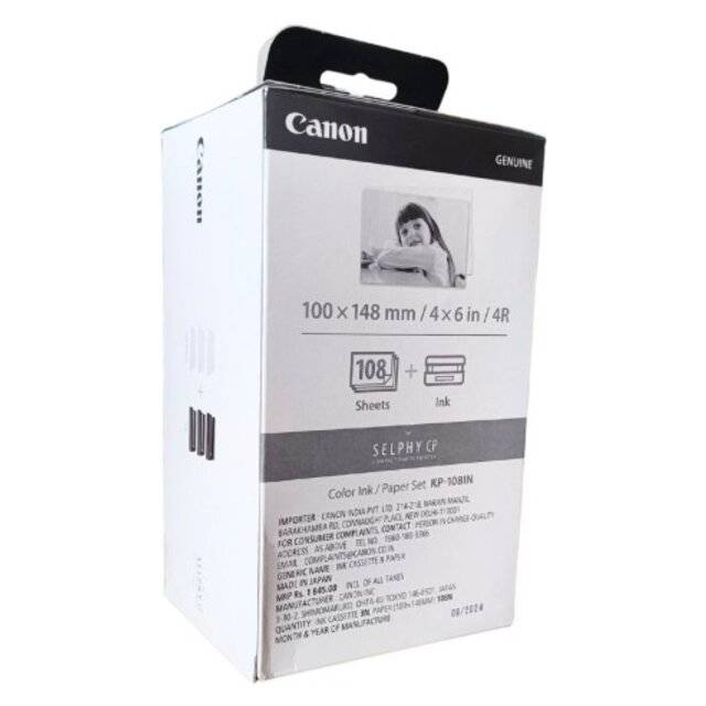 Canon 108N 100x148mm (4x6") 4R Ink/Paper Set