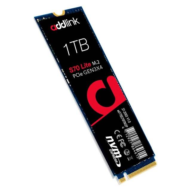 Addlink S70 1TB Lite M.2 PCIe Gen3x4 SSD
