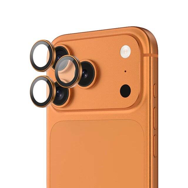 Gold Flash iPhone 17 Pro Max Sapphire Lens Protector