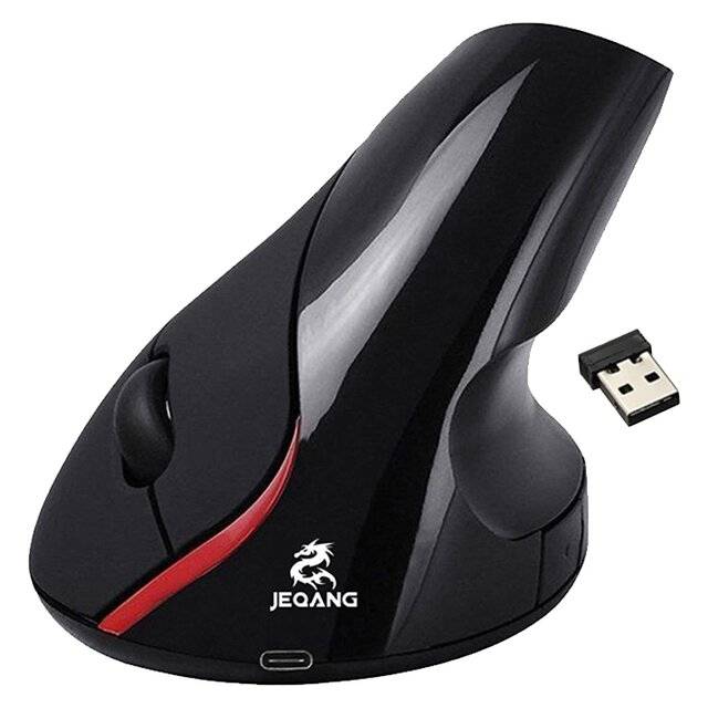 Jeqang JE-581 2.4G + BT + Charging Mouse (Black)