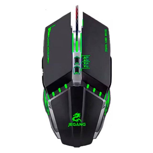 Jeqang JM-560 Wired Mouse (Black)