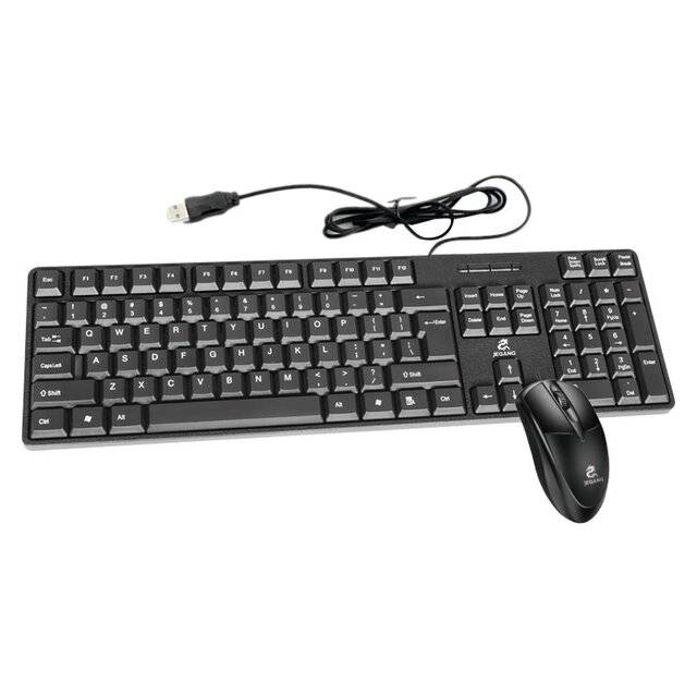 Jeqang JK-1905 [Arabic] Keyboard & Mouse (Black)