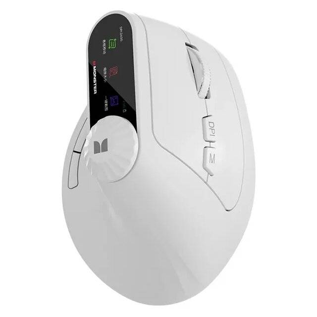Monster Airmars M2 Max 2.4G + BT Mouse (White)